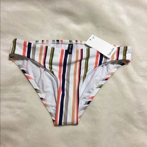 Splendid striped bikini bottoms